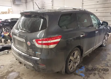 2014 Nissan Pathfinder Hybrid Platinum from USA, damaged, VIN 5N1CR2MM0EC644465